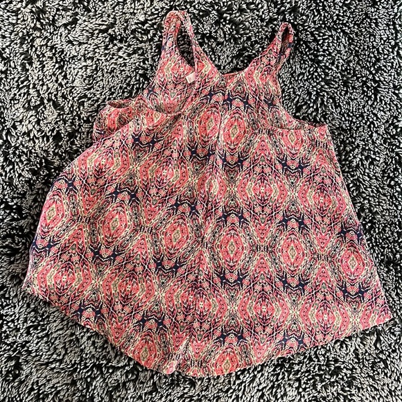 Patterned Pink and Purple Blouse - Picture 4 of 6